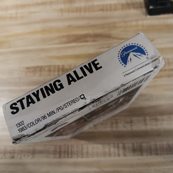 Staying Alive VHS 1983 TRAVOLTA Sylvester Stallone Dance Disco Cult  Bee Gees VG - Picture 5 of 8